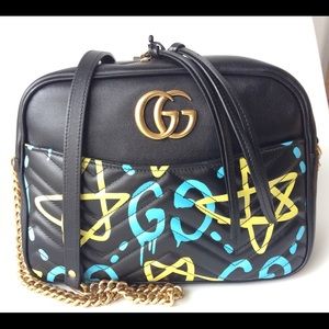 Gucci GG Marmont GucciGhost Shoulder Bag